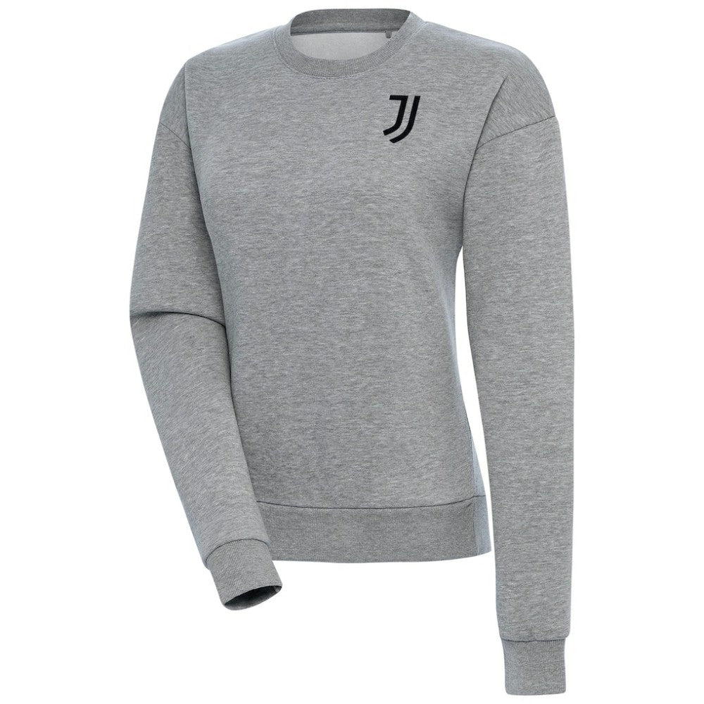 Juventus Women's Takeover Crewneck Pullover Sweatshirt Heather Gray
