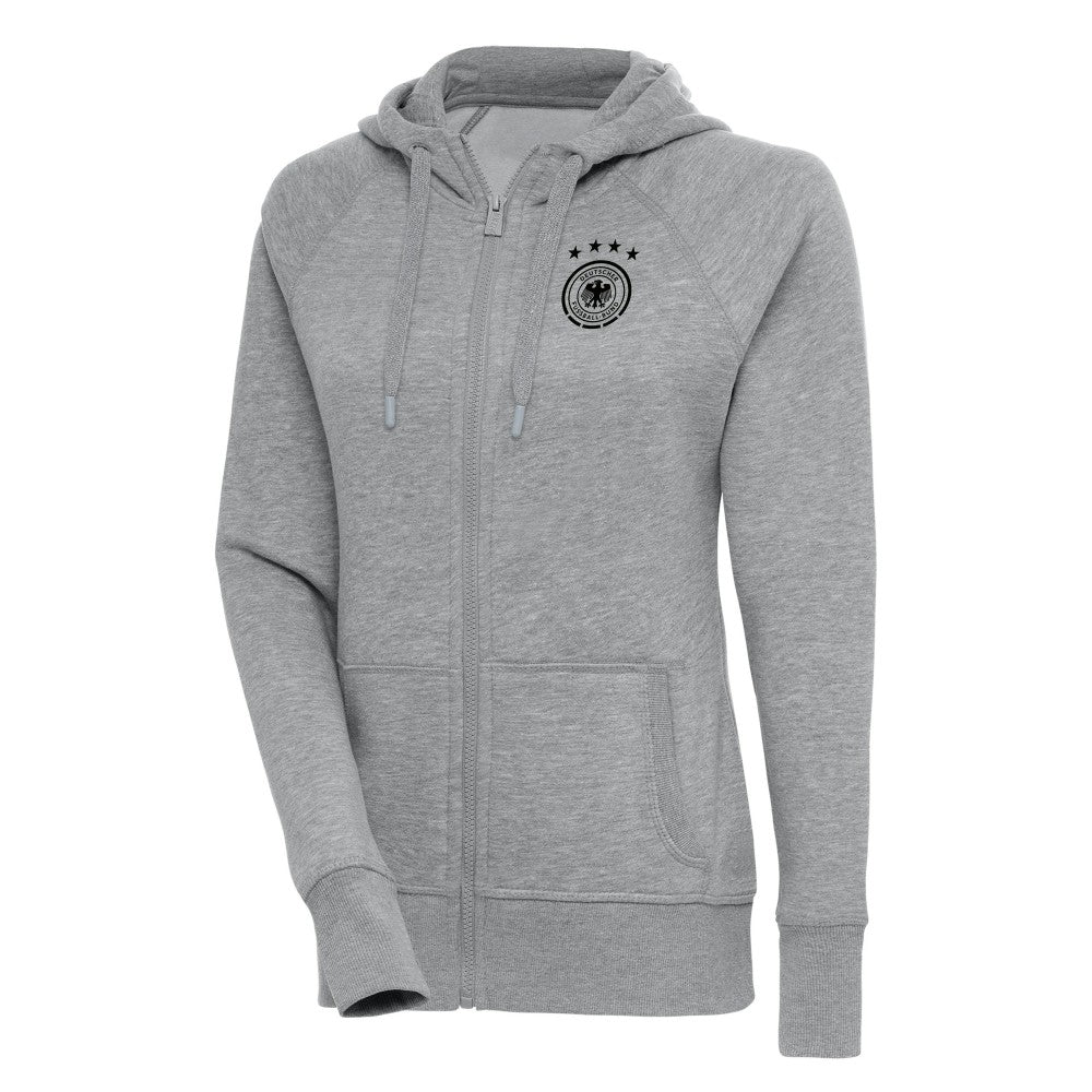Germany National Team Women's Takeover Full-Zip Hoodie Heather Gray