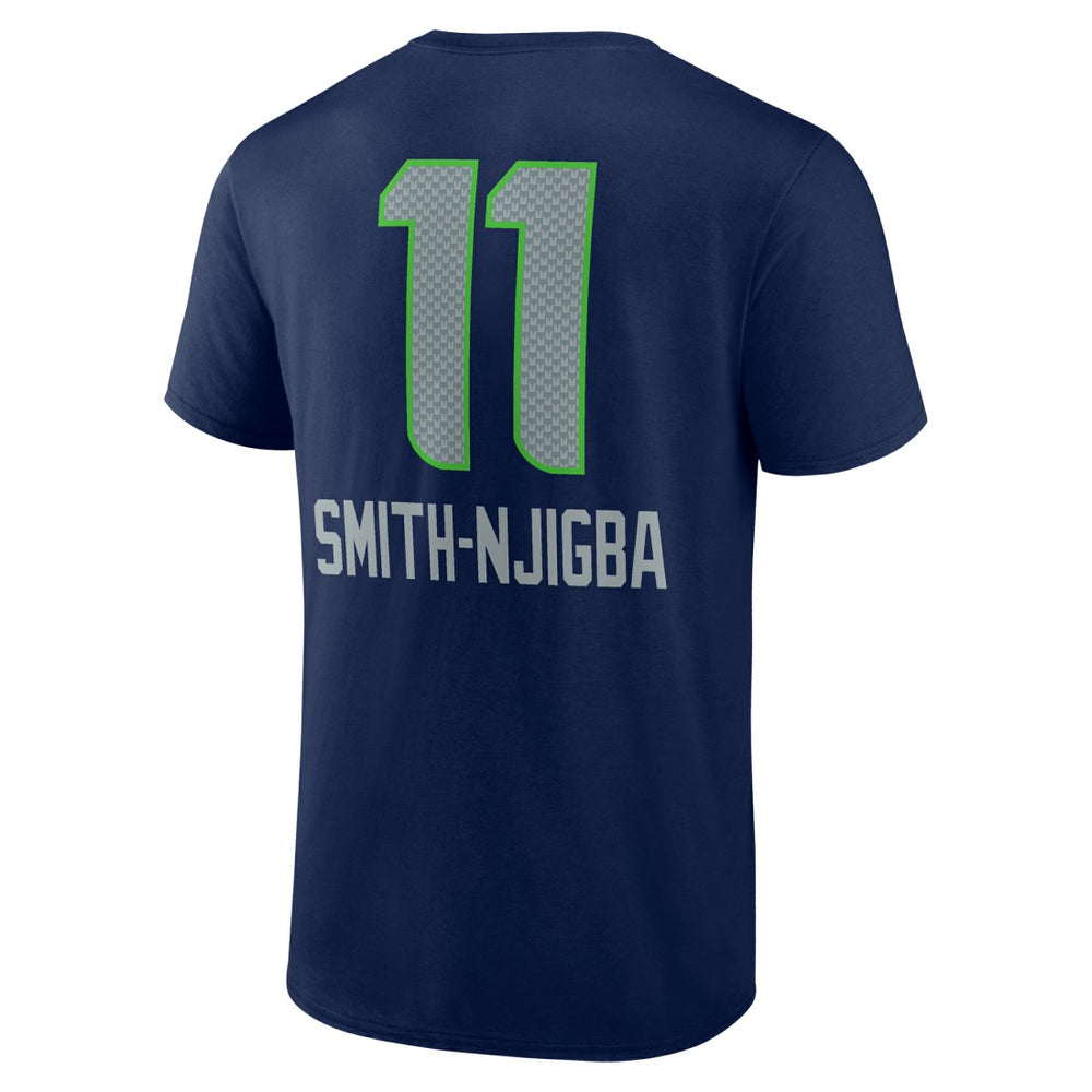 Jaxon Smith-Njigba Seattle Seahawks Team Wordmark Player Name & Number T-Shirt - College Navy - NFL