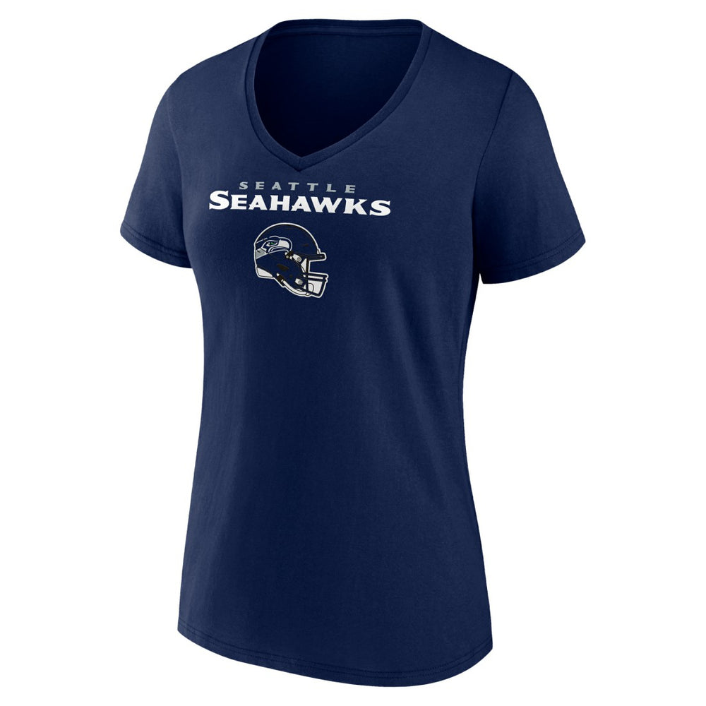 Jaxon Smith-Njigba Seattle Seahawks Women's Team Wordmark Player Name & Number V-Neck T-Shirt - College Navy - NFL