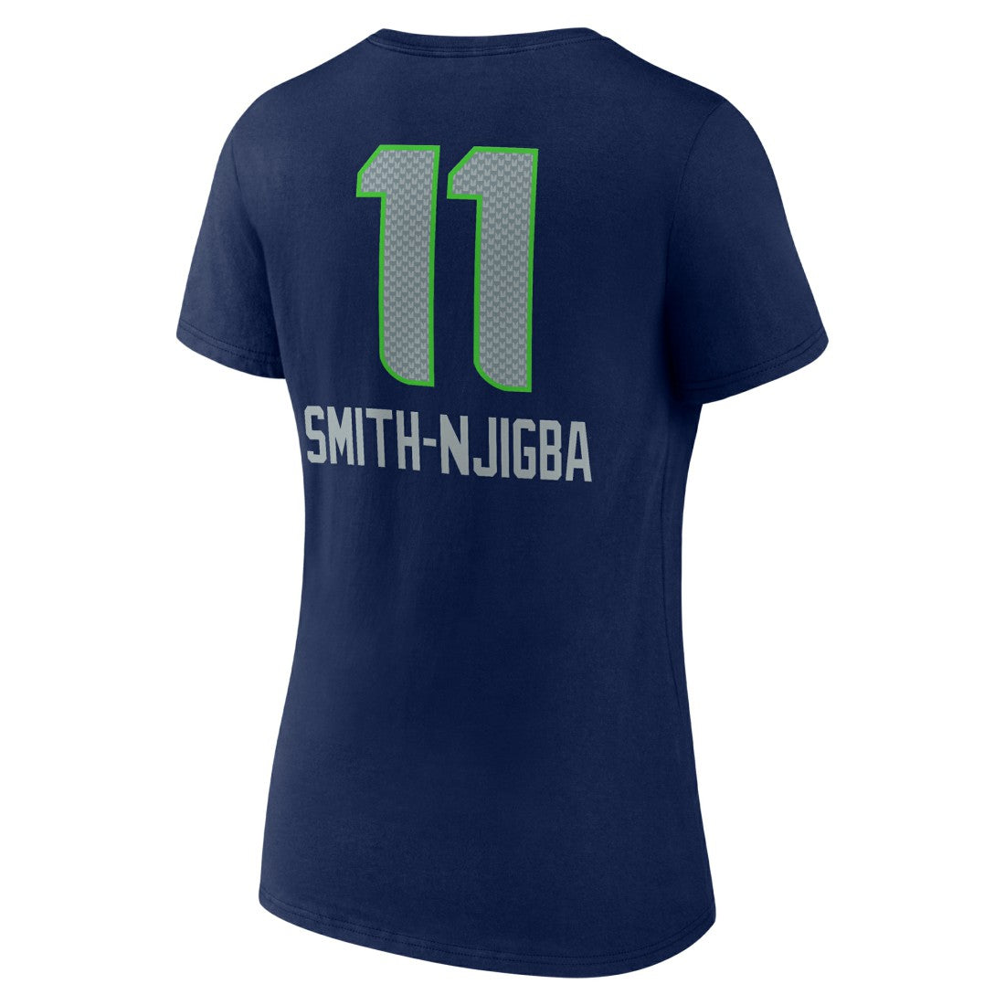 Jaxon Smith-Njigba Seattle Seahawks Women's Team Wordmark Player Name & Number V-Neck T-Shirt - College Navy - NFL