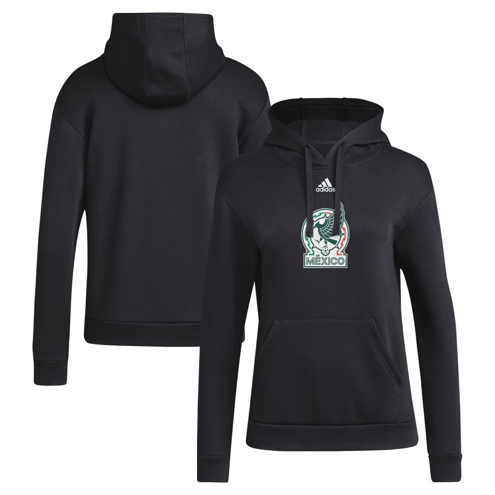 Adidas - Mexico National Team Women's Crest Pullover Hoodie - Black