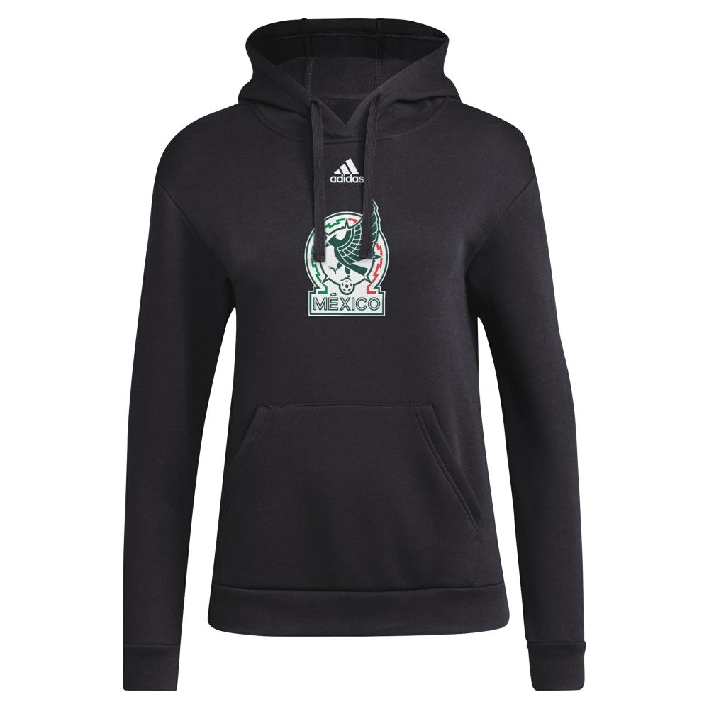 Adidas - Mexico National Team Women's Crest Pullover Hoodie - Black