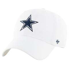 Dallas Cowboys '47 Clean Up Primary Adjustable Hat - White - 47 brand