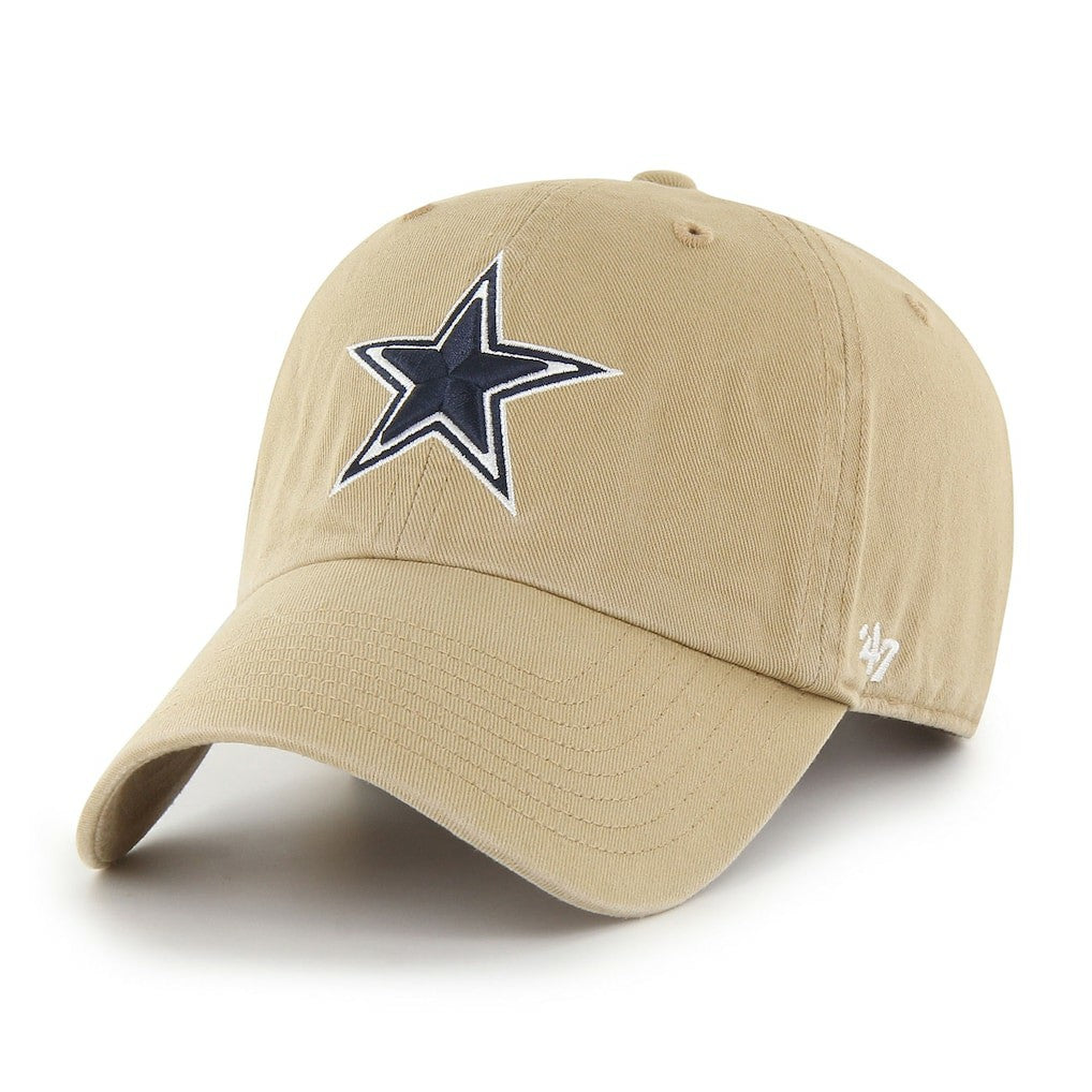 Dallas Cowboys '47 Secondary Clean Up Adjustable Hat - Khaki - 47 brand