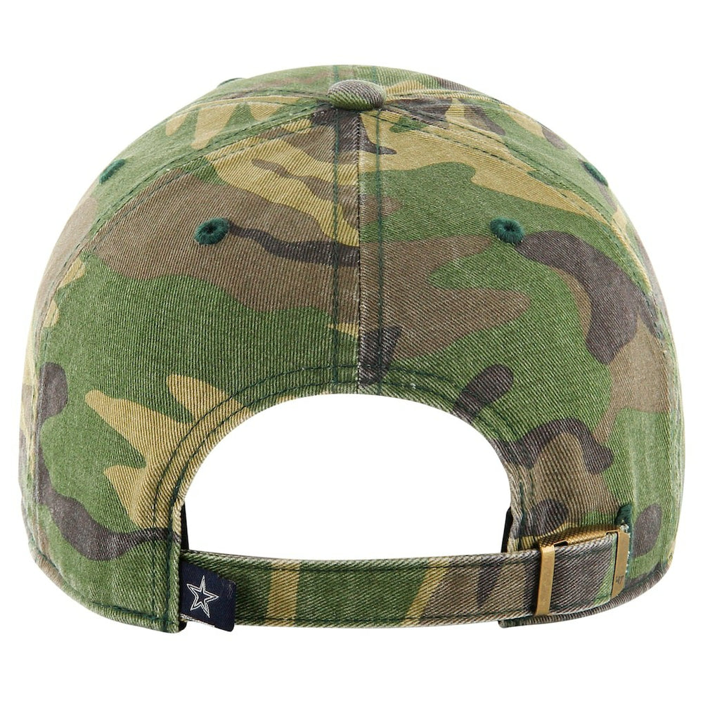 Dallas Cowboys '47 Woodland Clean Up Adjustable Hat - Camo - 47 brand