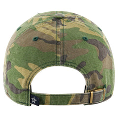 Dallas Cowboys '47 Woodland Clean Up Adjustable Hat - Camo - 47 brand