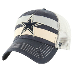 Dallas Cowboys '47 Clubhouse Boon Trucker Clean Up Adjustable Hat - Navy/Natural - 47 brand