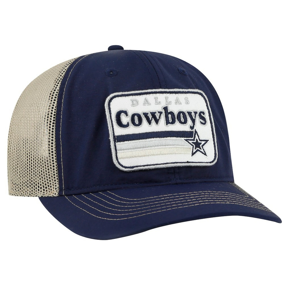 Dallas Cowboys '47 Campscape Trucker Adjustable Hat - Navy/Natural - 47 brand
