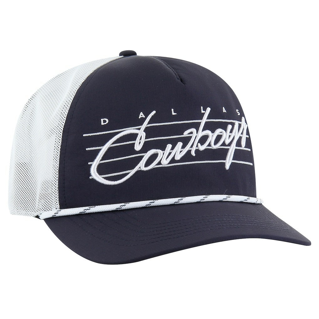 Dallas Cowboys '47 Downburst Relaxed Hitch Trucker Adjustable Hat - Navy/White - 47 brand