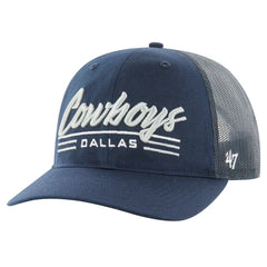 Dallas Cowboys '47 Garner Trucker Adjustable Hat - Navy - 47 brand