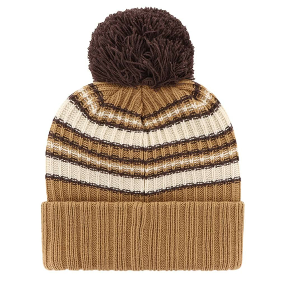 Dallas Cowboys '47 Women's Espresso Cuffed Knit Hat with Pom - Brown - 47 brand