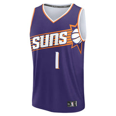 Fanatics Devin Booker Phoenix Suns Youth Fast Break Player Jersey Icon Editi- Purple