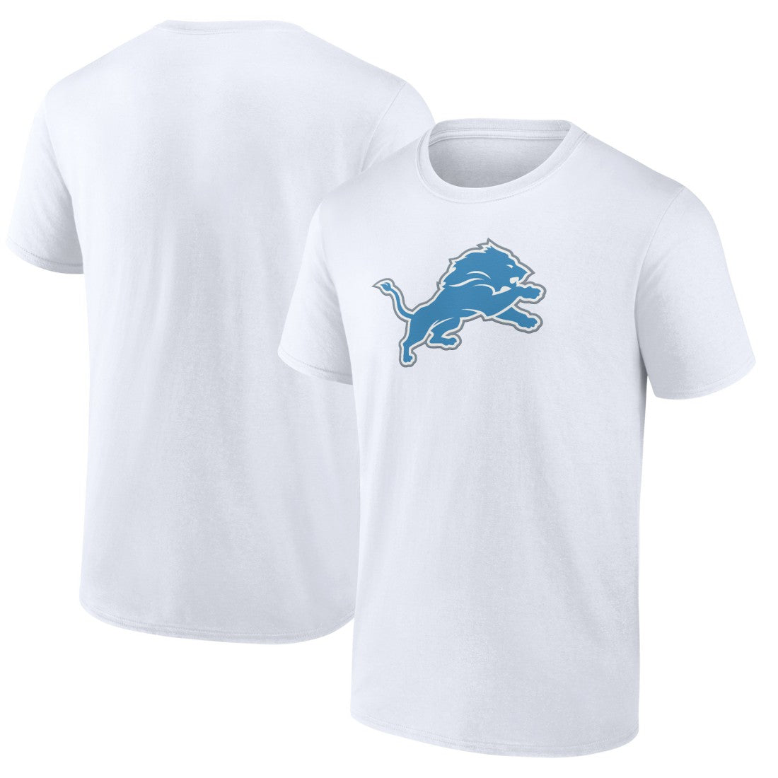 Detroit Lions Primary Logo T-Shirt - White - Fanatics