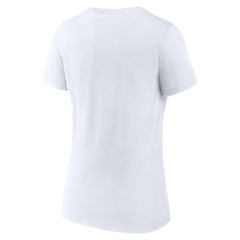 Detroit Lions Women's Lock Up V-Neck T-Shirt - White - NFL