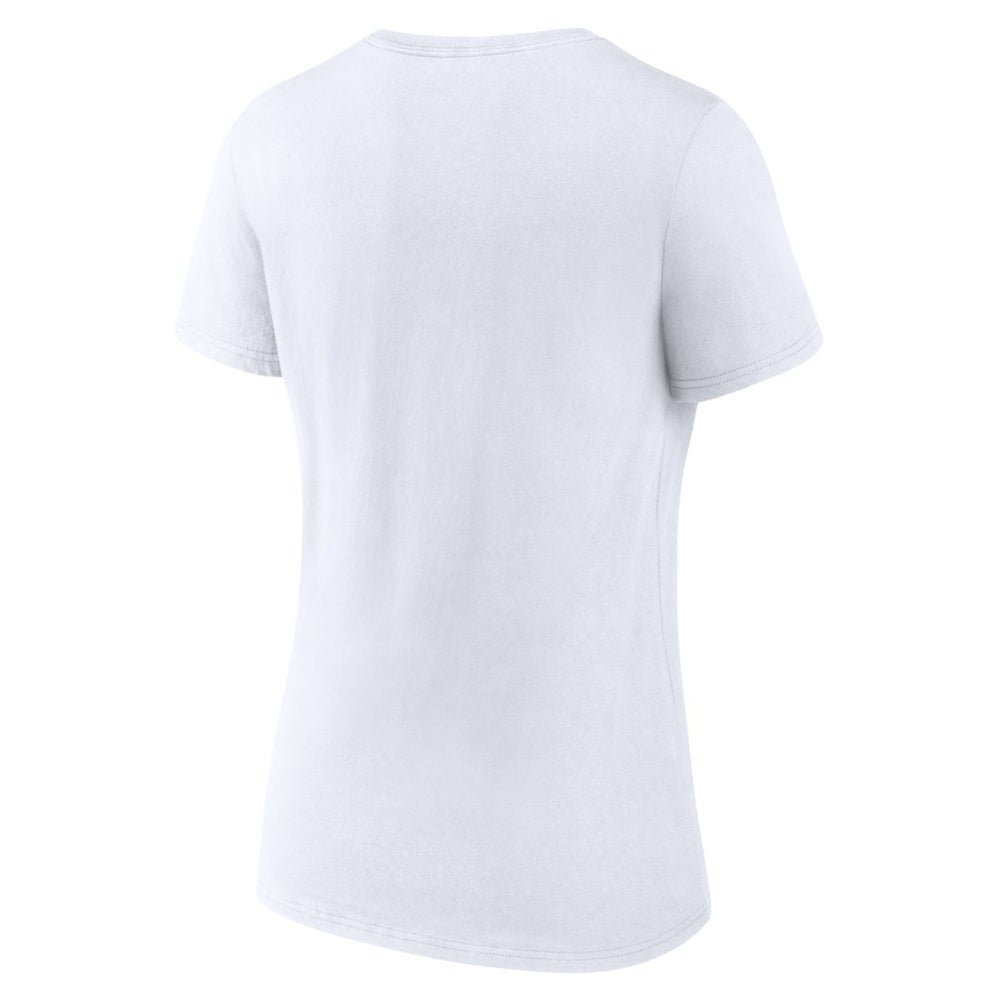 Detroit Lions Women's Victory Script V-Neck T-Shirt - White - NFL