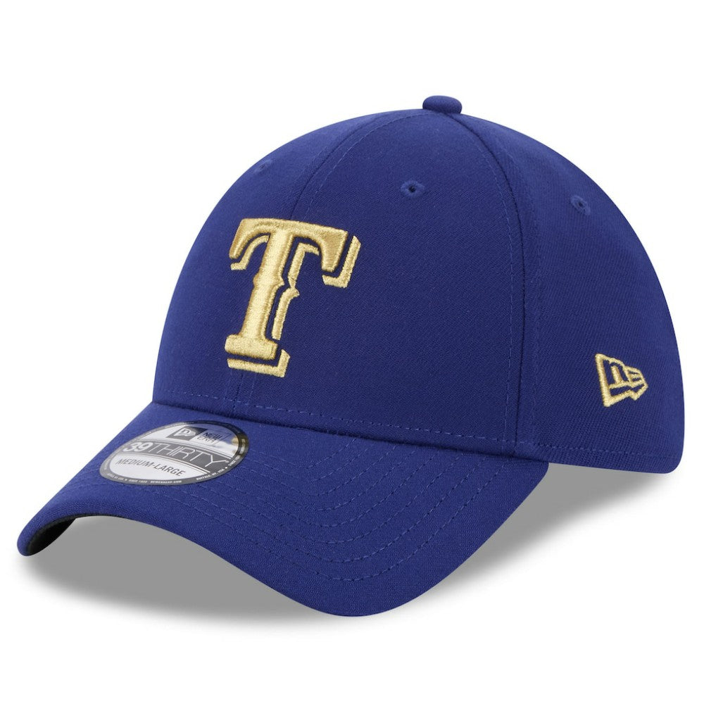 Texas Rangers New Era 2024 Gold Collection 39THIRTY Flex Hat Near Me