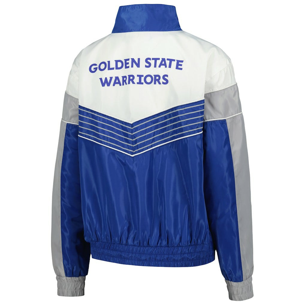 Golden State Warriors The Wild Collective Women's Courtside Half-Zip Track Jacket Royal