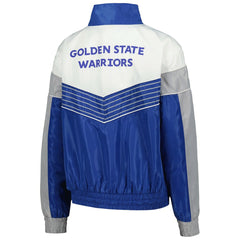 Golden State Warriors The Wild Collective Women's Courtside Half-Zip Track Jacket Royal