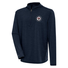 Winnipeg Jets Antigua Tidy Quarter-Zip Pullover Hoodie - Heather Navy | NHL online