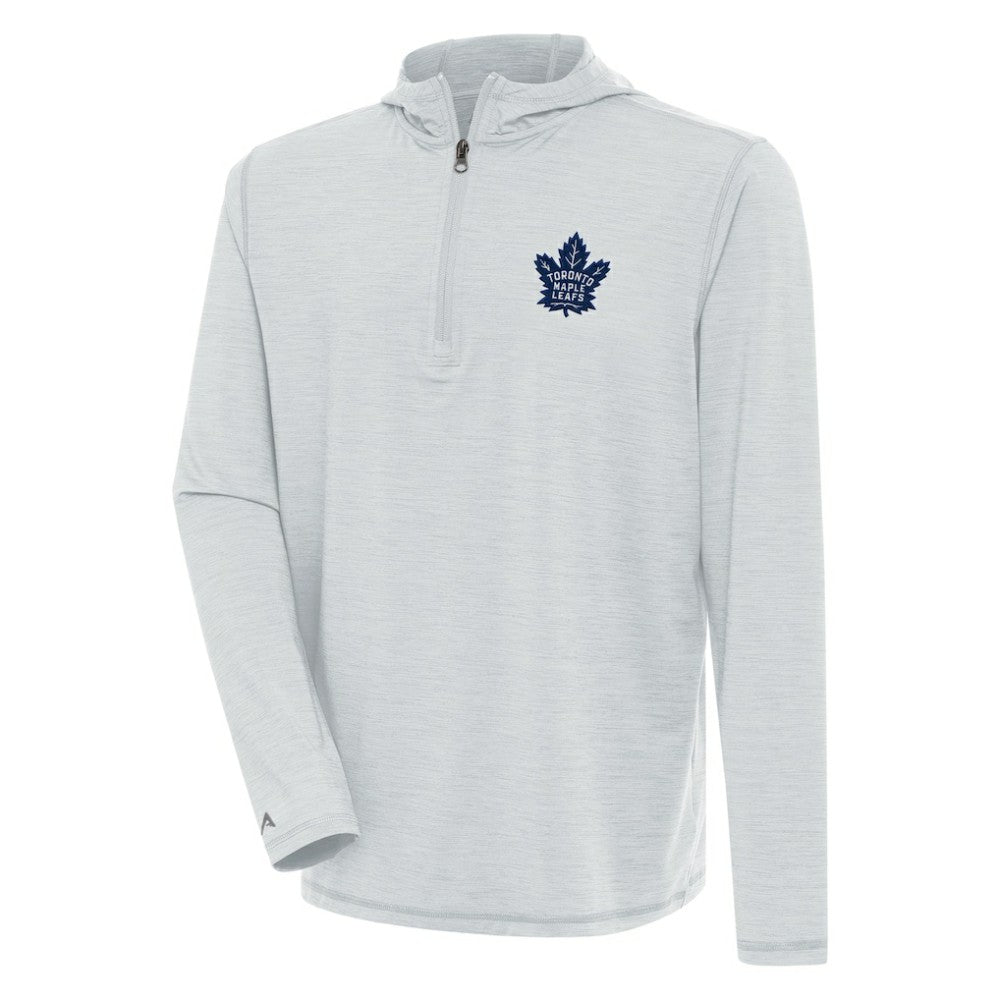 Toronto Maple Leafs Antigua Tidy Quarter-Zip Pullover Hoodie - Heather Gray | NHL on sale