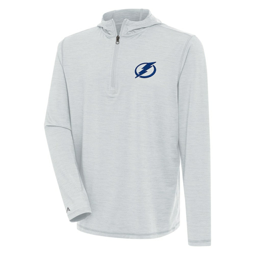 Tampa Bay Lightning Antigua Tidy Quarter-Zip Pullover Hoodie - Heather Gray | NHL discount