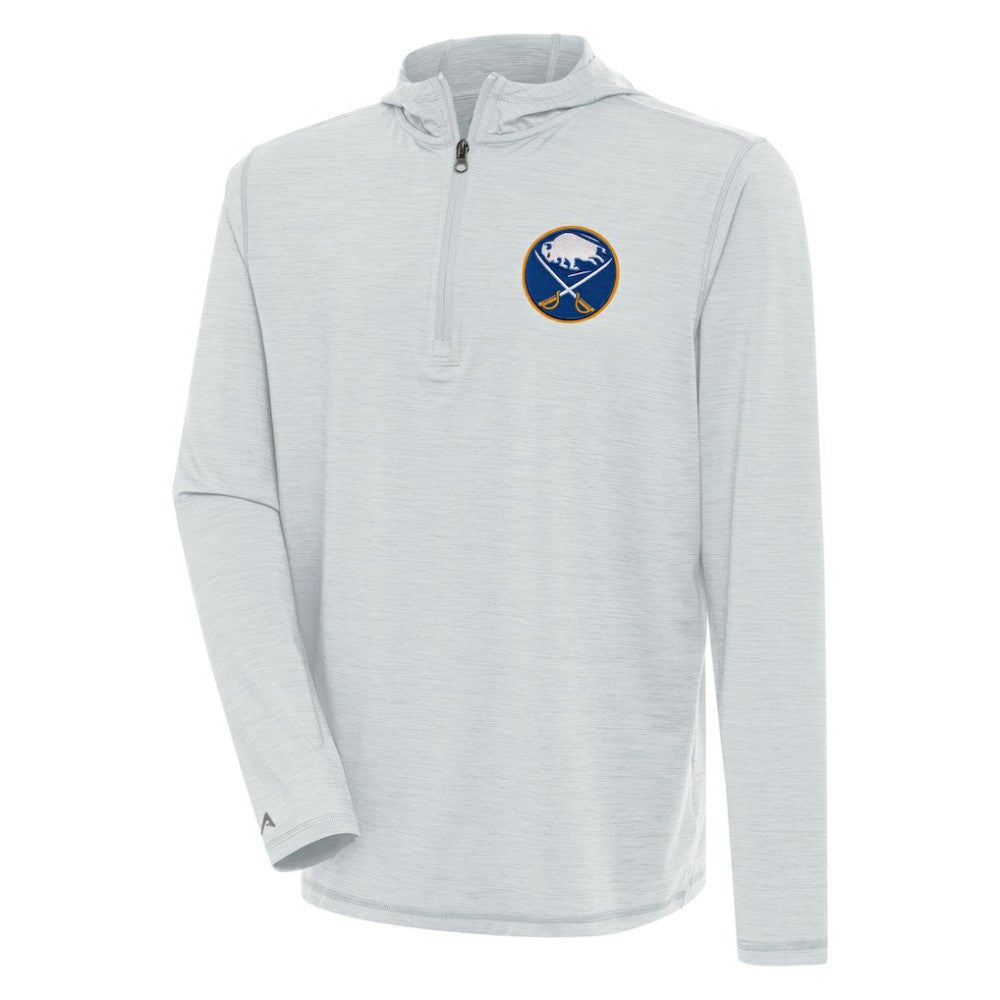 Buffalo Sabres Antigua Tidy Quarter-Zip Pullover Hoodie - Heather Gray | NHL online