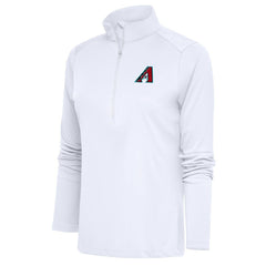 Arizona Diamondbacks Antigua Women's  Tribute Half-Zip Pullover Top – White for sale