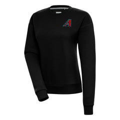 Arizona Diamondbacks Antigua Women's  Victory Crewneck Pullover Sweatshirt – Black Discount