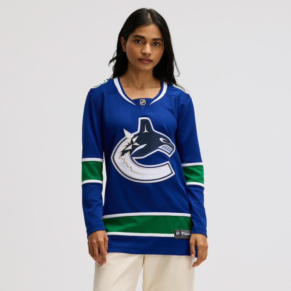 Vancouver Canucks Fanatics Women's Premier Breakaway Jersey - Blue | Fanatics Lifestyle