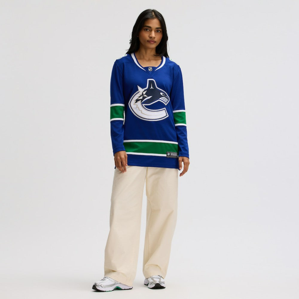 Vancouver Canucks Fanatics Women's Premier Breakaway Jersey - Blue | Fanatics Lifestyle