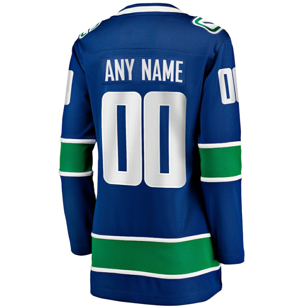 Vancouver Canucks Fanatics Women's Breakaway Custom Jersey - Blue | Fanatics sale