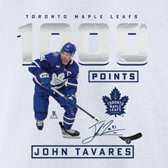 John Tavares Toronto Maple Leafs 1,000 Career Points T-Shirt - White | NHL on sale