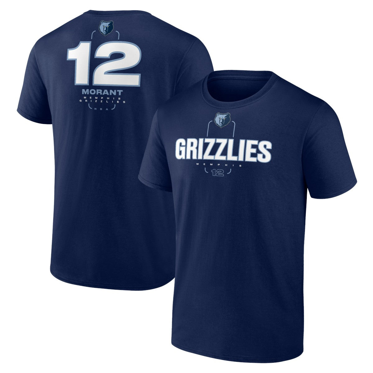 Ja Morant Memphis Grizzlies Behind The Back Name & Number T-Shirt Navy