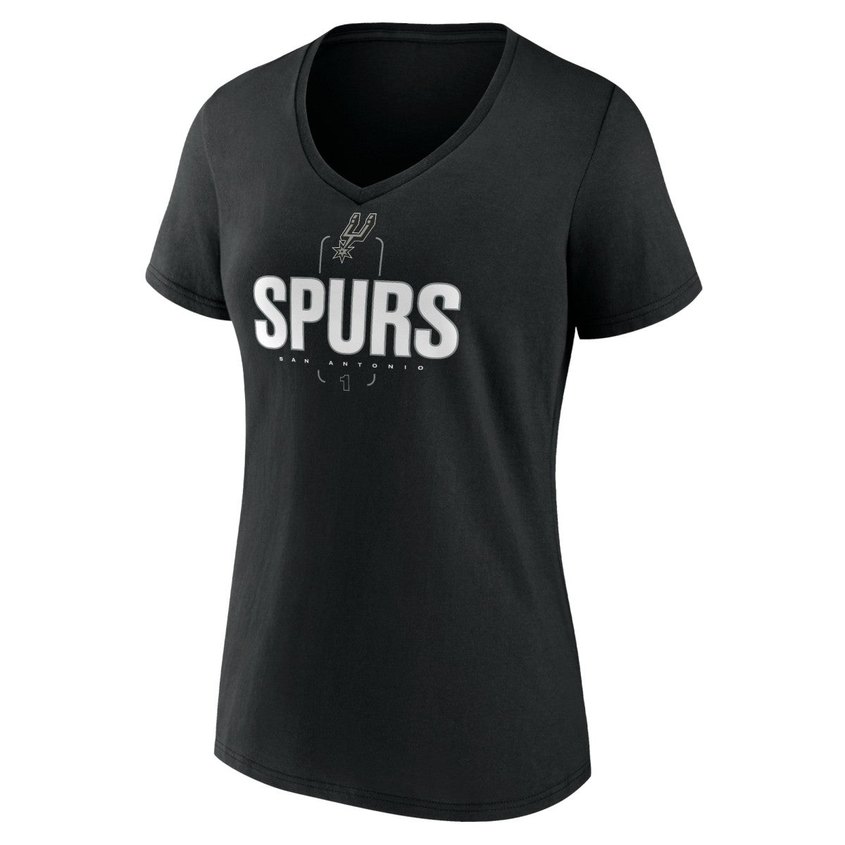 Victor Wembanyama San Antonio Spurs Women's Behind The Back Name & Number V-Neck T-Shirt Black