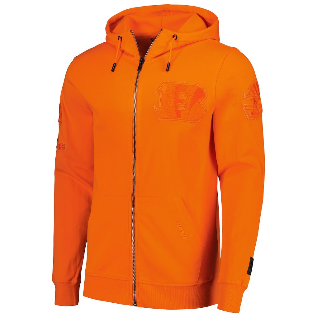 Cincinnati Bengals Pro Standard Triple Tonal Full-Zip Hoodie - Orange - NFL