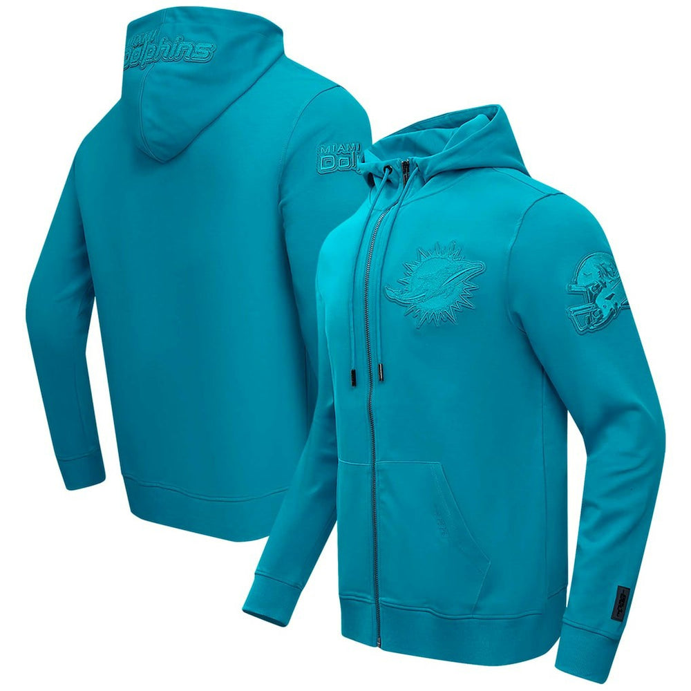 Miami Dolphins Pro Standard Triple Tonal Full-Zip Hoodie - Aqua - NFL