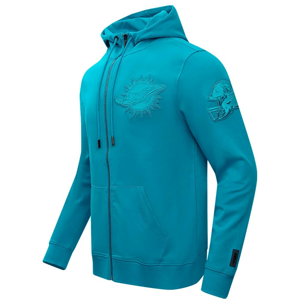Miami Dolphins Pro Standard Triple Tonal Full-Zip Hoodie - Aqua - NFL