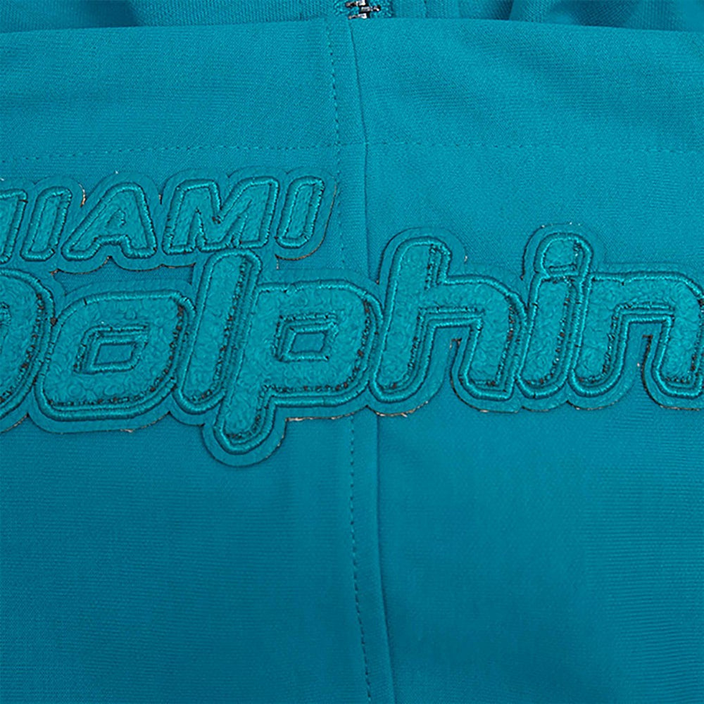 Miami Dolphins Pro Standard Triple Tonal Full-Zip Hoodie - Aqua - NFL