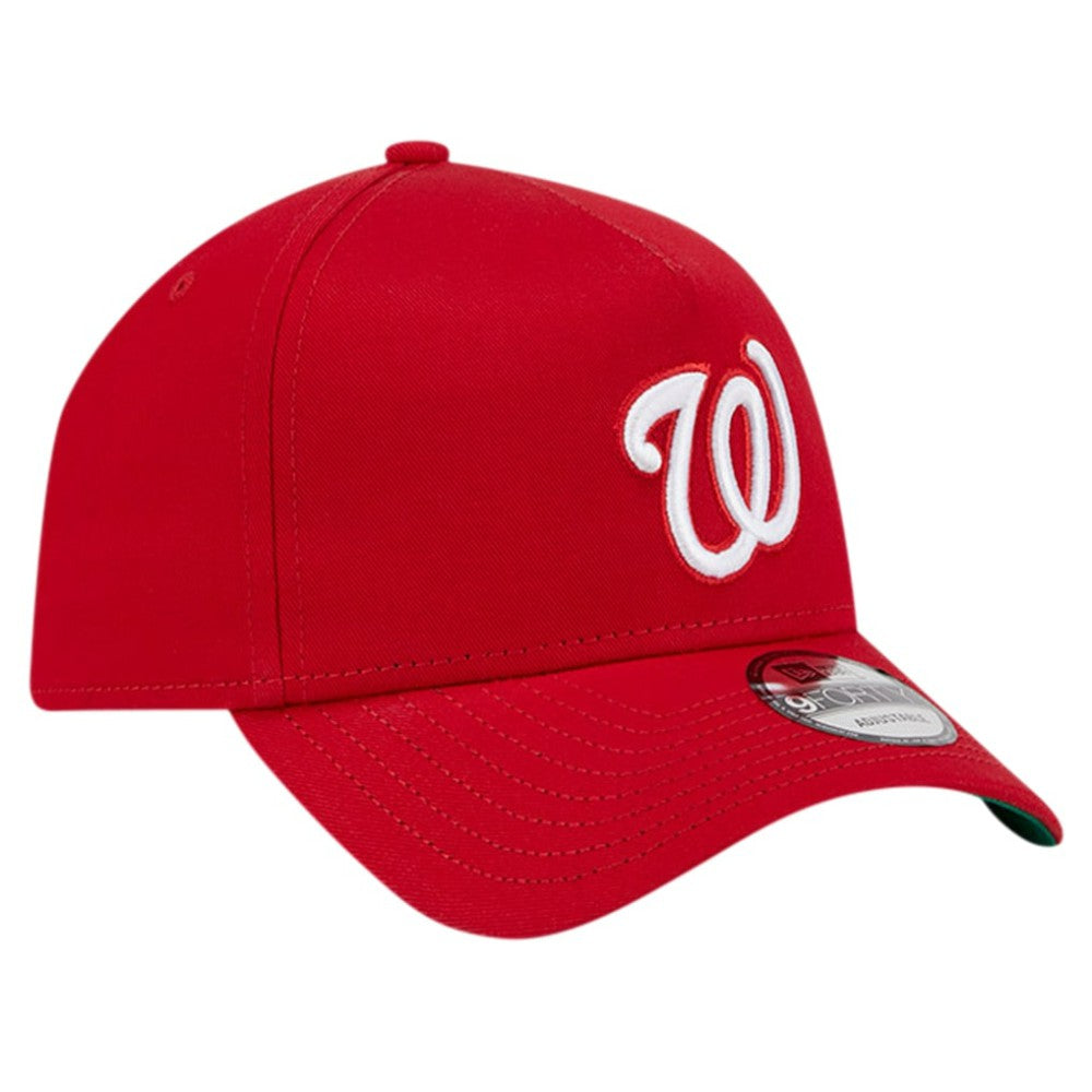 Washington Nationals New Era Team Color A-Frame 9FORTY Adjustable Hat Discount