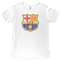 Barcelona 1863FC Color Crest Slub T-Shirt White