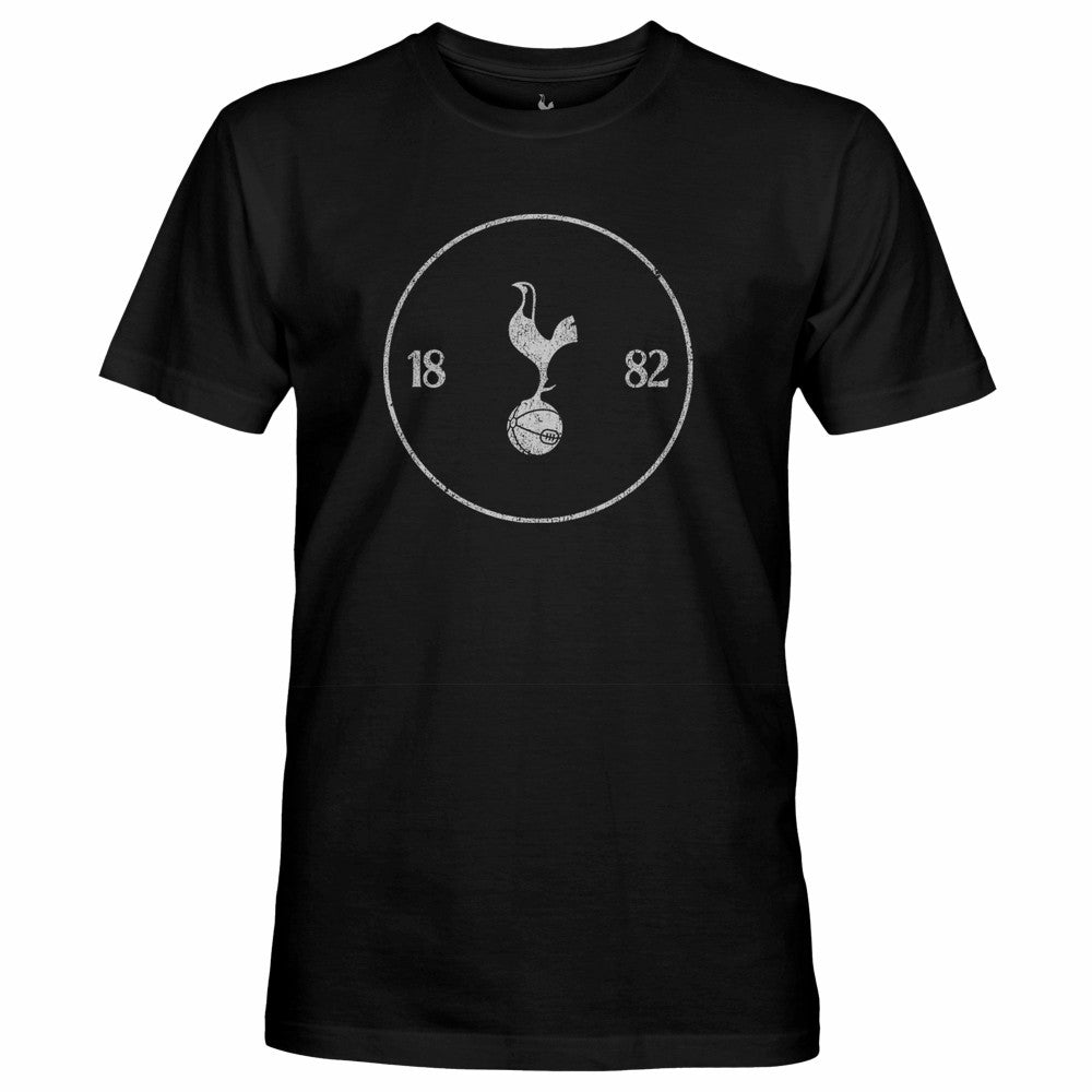 Tottenham Hotspur 1863FC Mono Crest Slub T-Shirt Black