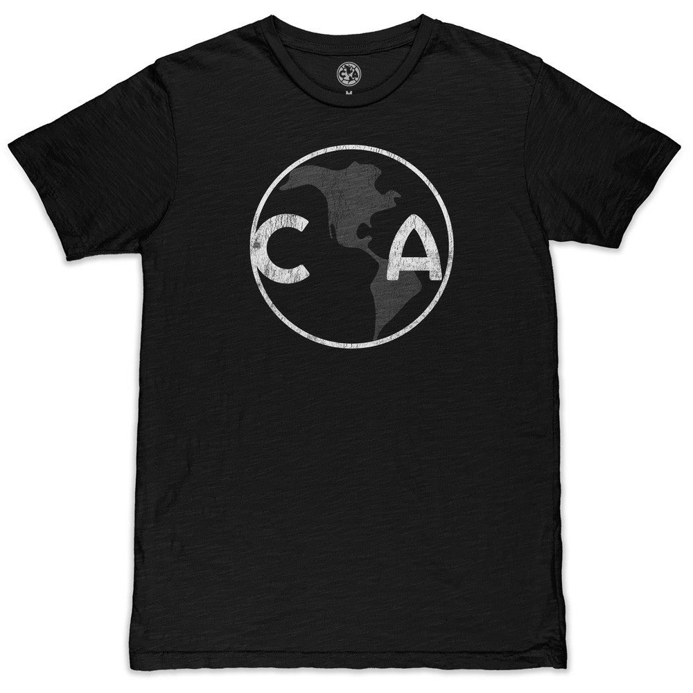 Club America 1863FC Mono Crest Slub T-Shirt Black