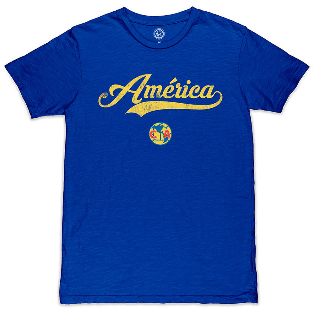 Club America 1863FC Script Slub T-Shirt Royal