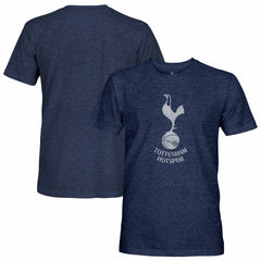 Tottenham Hotspur 1863FC Mono Crest Twisted Tri-Blend Slub T-Shirt Heather Navy