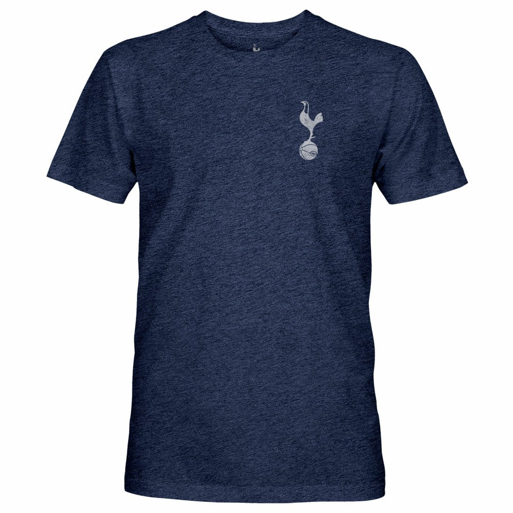 Tottenham Hotspur 1863FC Front Back Text Twisted Tri-Blend Slub T-Shirt Heather Navy