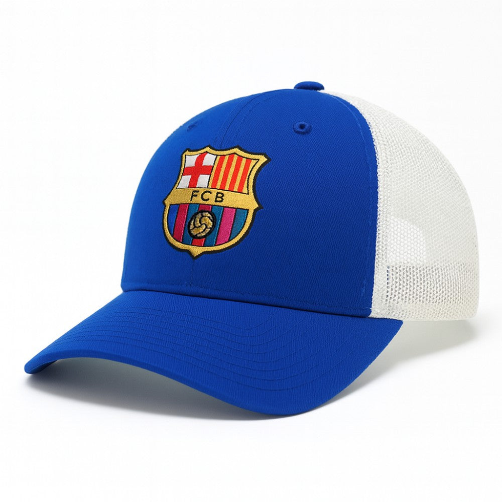 Barcelona 1863FC Washed Trucker Adjustable Hat Royal