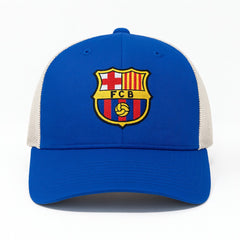 Barcelona 1863FC Washed Trucker Adjustable Hat Royal