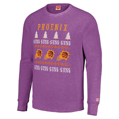 Phoenix Suns Homage Unisex Holiday Tri-Blend Raglan Pullover Sweatshirt Purple