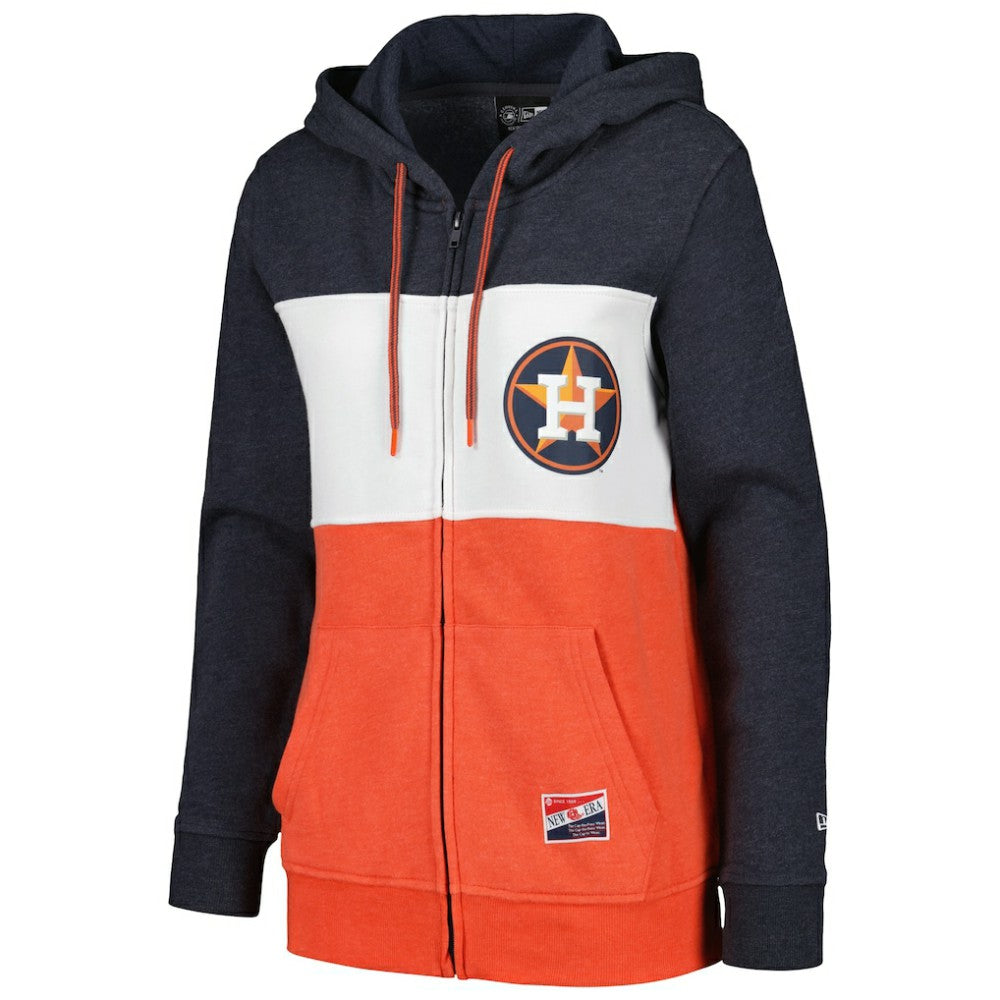 Houston Astros New Era Women's Color Block Full-Zip Hoodie Jacket Online
